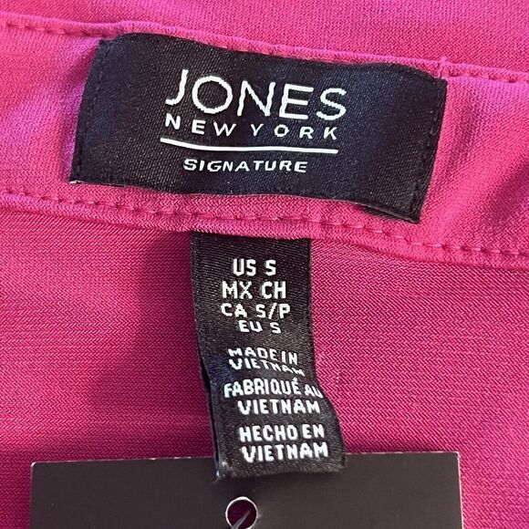 JONES NEW YORK SIGNATURE Women's Blouse Size S Pink Sleeveless Pockets Stretch‎ - Picture 9 of 13